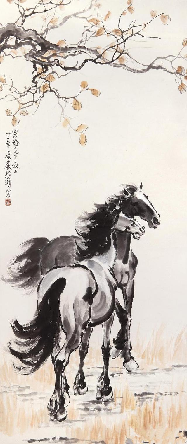 著名画家徐悲鸿精美作品欣赏